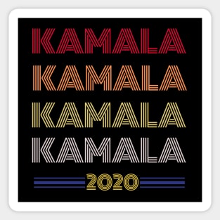 Kamala Retro Colors Design Sticker